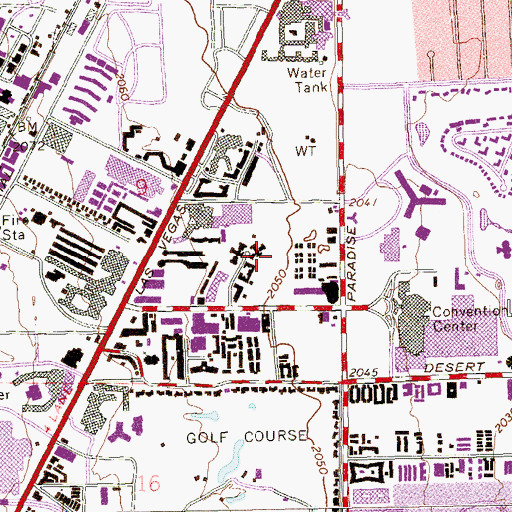 Topographic Map of Landmark Helispot, NV