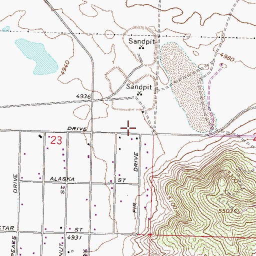 Topographic Map of Youngberg Ranch Airport, NV