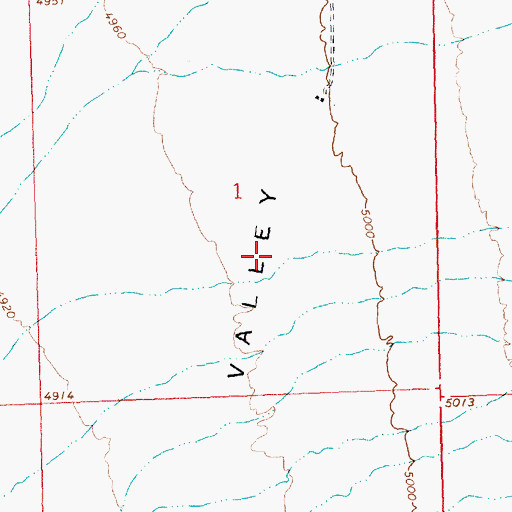 Topographic Map of Pilot Creek Ranches Airport, NV