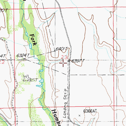 Topographic Map of Stevens-Crosby Airport, NV