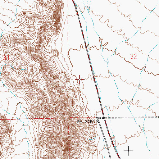 Topographic Map of Precious Materials Heliport, NV