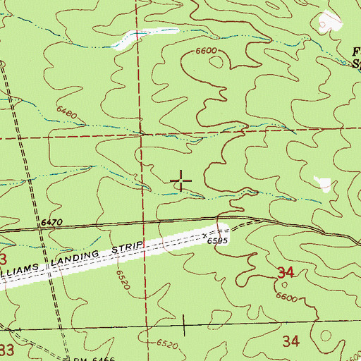 Topographic Map of Mount Wilson Guest Ranch Airport (historical), NV