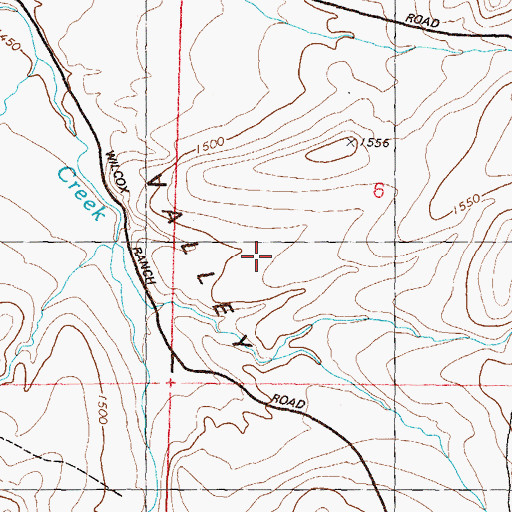 Topographic Map of Wofford Airport (historical), NV