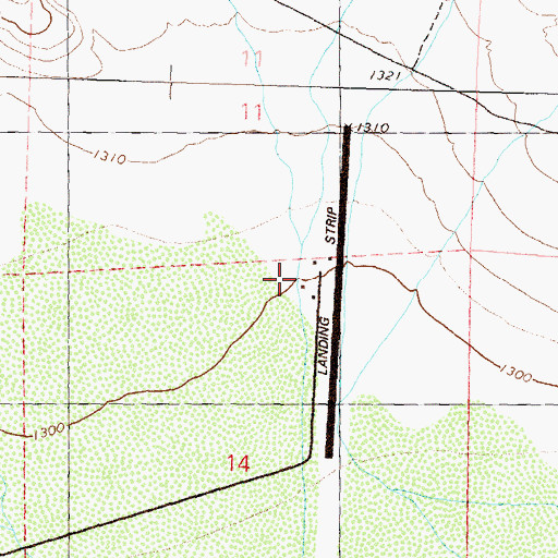 Topographic Map of Air Sailing Gliderport, NV