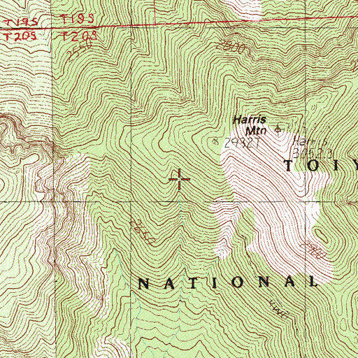 Topographic Map of Griffith Peak Trail, NV