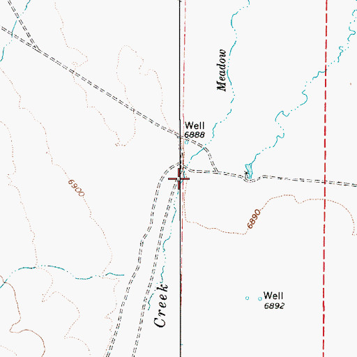 Topographic Map of Haystack Ranch, NV