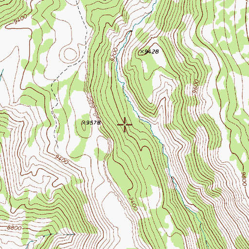 Topographic Map of Cottonwood Forest Service Administrative Site, NV