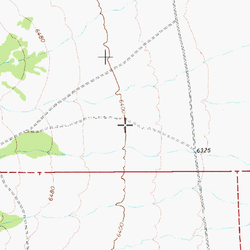Topographic Map of Lone Tree Ranch, NV