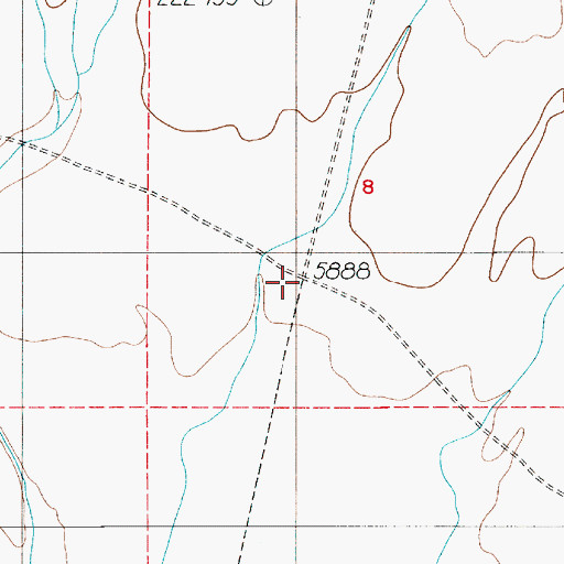 Topographic Map of Tonopah Manhattan Stage Route, NV