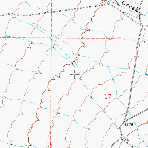 Topographic Map of Shoshone Creek, NV