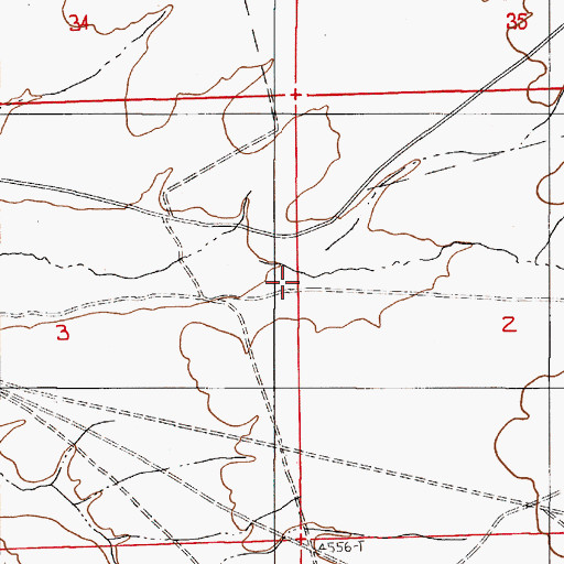 Topographic Map of Saint Martin Creek, NV