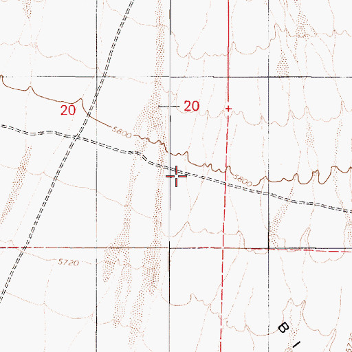 Topographic Map of Belmont and Sodaville Stage Route, NV