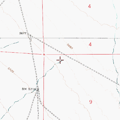 Topographic Map of Jett Creek, NV