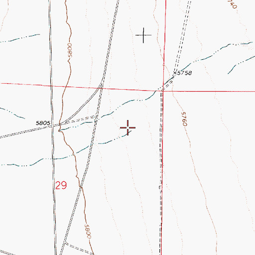 Topographic Map of Pablo Creek, NV