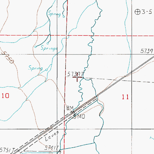 Topographic Map of Birchum Slough, NV