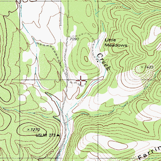 Topographic Map of Little Meadows Forest Service Facility, NV