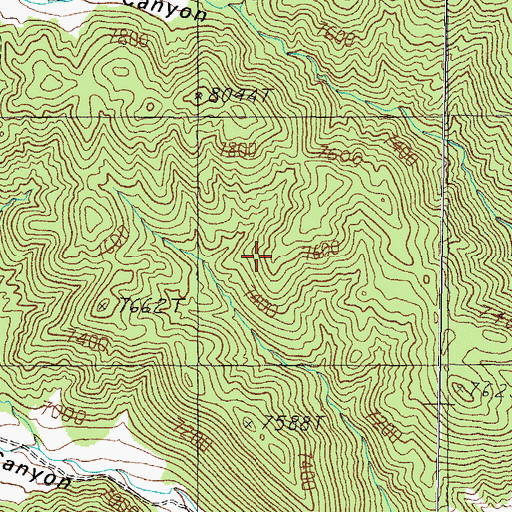 Topographic Map of Alder Spring, NV