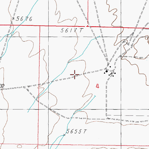 Topographic Map of Sweetwater Ranch Company Whisky Flat Unit, NV