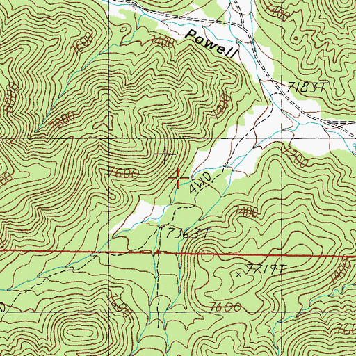 Topographic Map of Hay Spring, NV