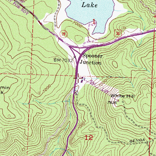 Topographic Map of Spooner Forest Service Facility, NV
