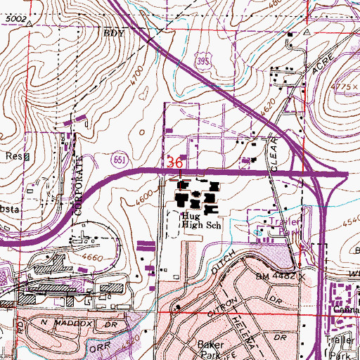 Topographic Map of North Valley, NV