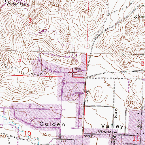 Topographic Map of Lemmon Valley Speedway, NV
