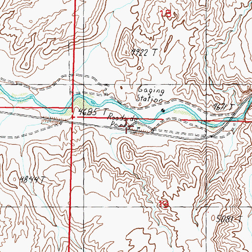 Topographic Map of Wilson Canyon Picnic Area, NV