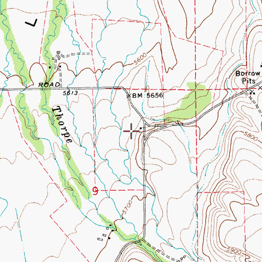 Topographic Map of Voight Post Office (historical), NV