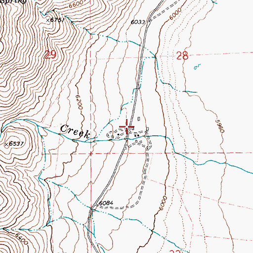 Topographic Map of Ruby Valley Post Office (historical), NV