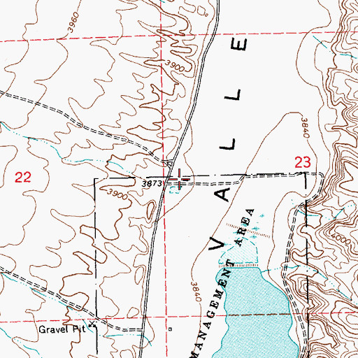 Topographic Map of Hiko Post Office, NV