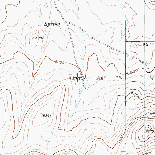 Topographic Map of Good Hope Post Office (historical), NV
