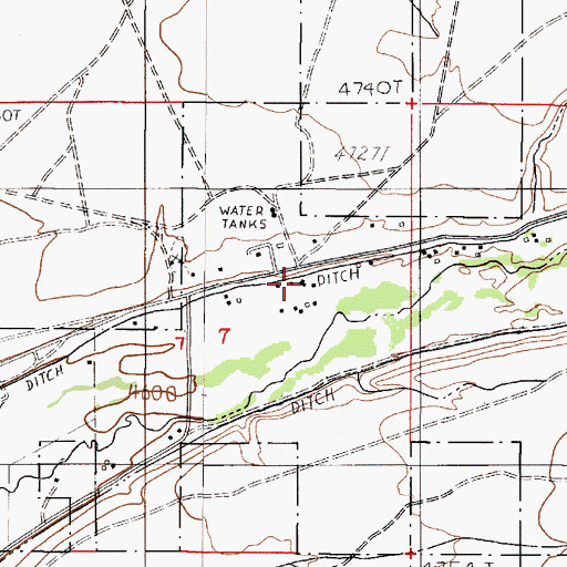 Topographic Map of Fort McDermitt Post Office (historical), NV