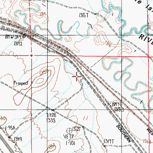 Topographic Map of Eglon, NV