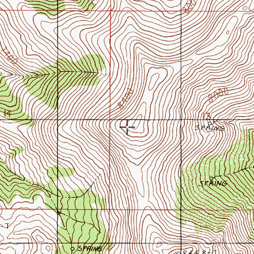 Topographic Map of Santa Rosa State Game Refuge, NV