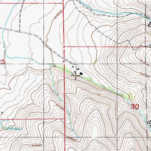 Topographic Map of Van Norman Ranch, NV