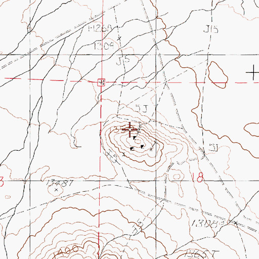 Topographic Map of Dutchman Mine, NV