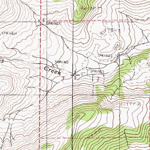 Topographic Map of Bartomes Ranch, NV