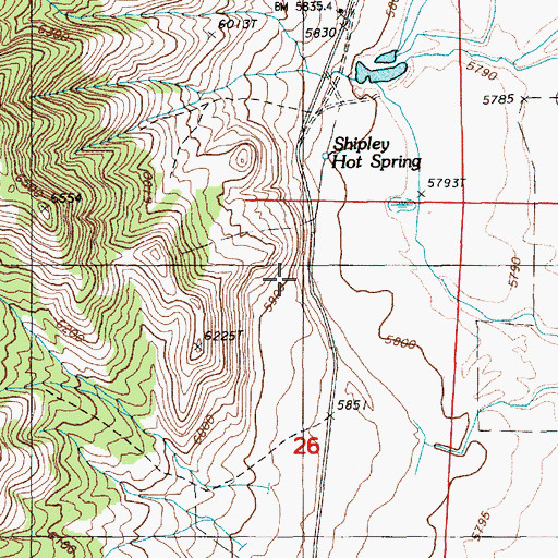 Topographic Map of Romano Post Office, NV