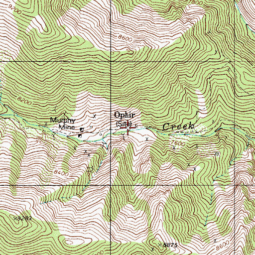 Topographic Map of Twin River Post Office (historical), NV