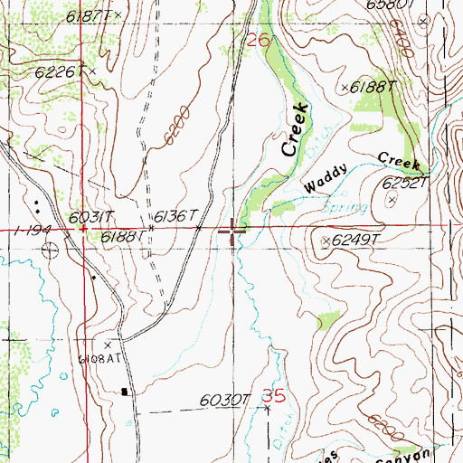 Topographic Map of Charleston Post Office, NV