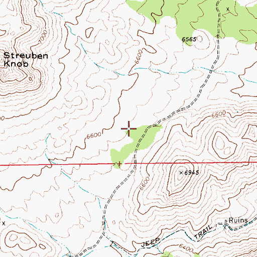 Topographic Map of Arrowhead Post Office (historical), NV
