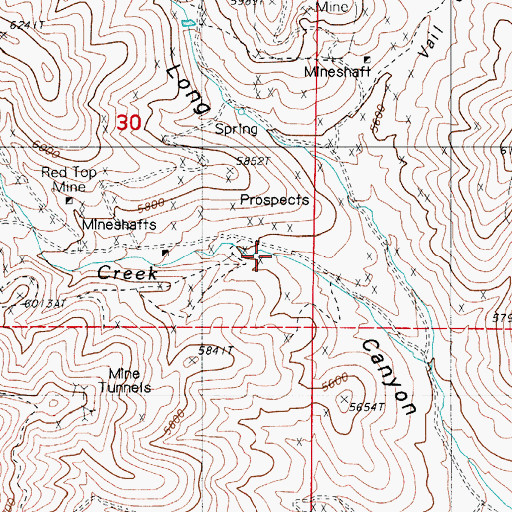 Topographic Map of Battle Mountain Post Office (historical), NV