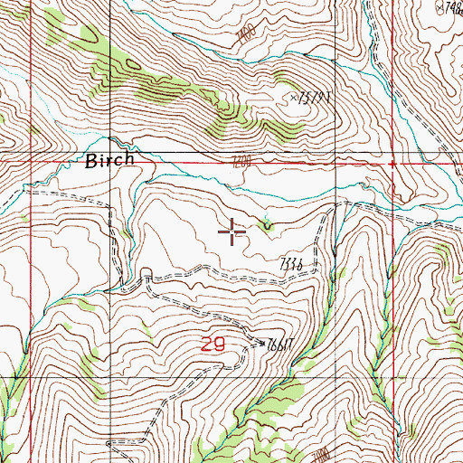Topographic Map of Clinton Post Office (historical), NV
