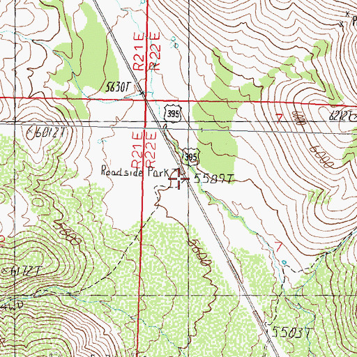 Topographic Map of Holbrook Post Office (historical), NV