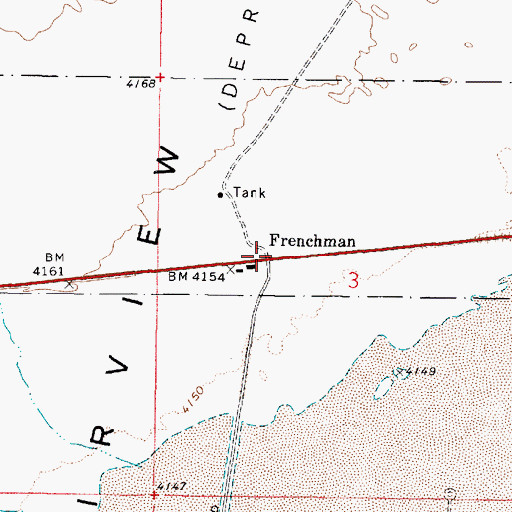 Topographic Map of Bermond Post Office (historical), NV