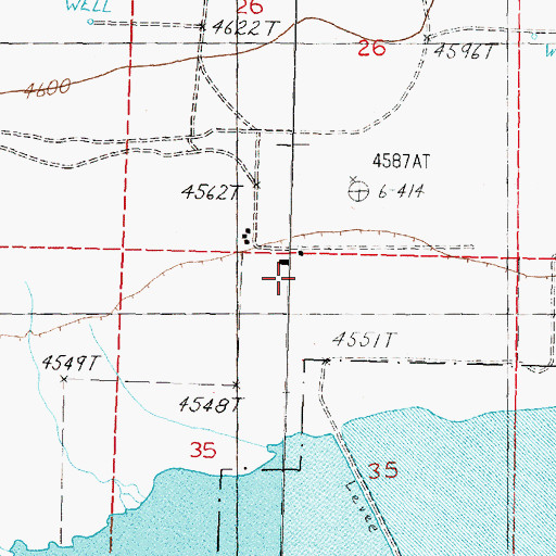 Topographic Map of Artesia Post Office (historical), NV