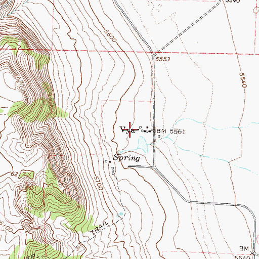 Topographic Map of Vya Post Office (historical), NV