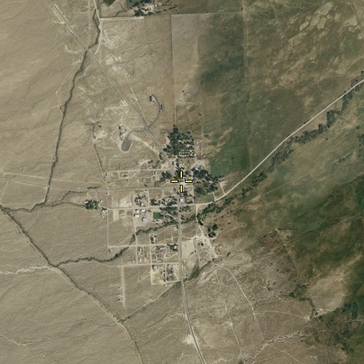 Aerial/Satellite Image of Baker Post Office, NV