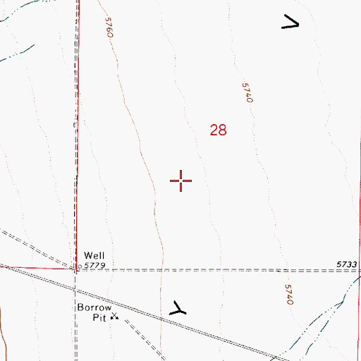 Topographic Map of Round Mountain Post Office, NV
