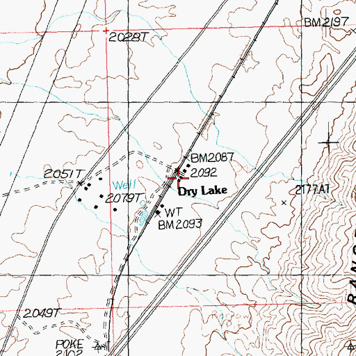 Topographic Map of Dry Lake Post Office (historical), NV